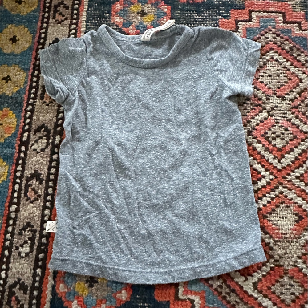 Childhoods Clothing grey short sleeve tee, 18-24 months